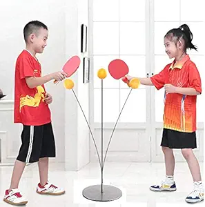 Chocozone Table Tennis Trainer Indoor Outdoor Adults/ Teenagers/ Kids Toy Sports Toys for 6 Years Old (Medium) (Multicolor)