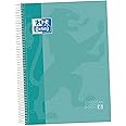 Oxford, Quaderno A5 a quadretti, 5x5, copertina rigida, microperforato, 120 fogli, 4 colori, menta ghiaccio