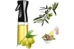 Artic North Company Pulverizador de Aceite - Spray de Aceite Cocina 200Ml - Dosificador de Aceite de Oliva Vaporizador de Aceite para Cocinar Color Negro