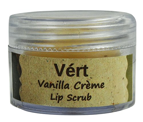 Vert Natural Handmade 100% Vegetarian Vanilla Creme Lip Scrub - 0.3 Ounce Parabens Free