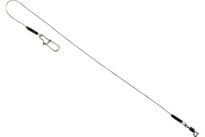 G.T.R High End Stahlvorfach 7x7 Vorfach mit Wirbel zum Raubfisch Angeln