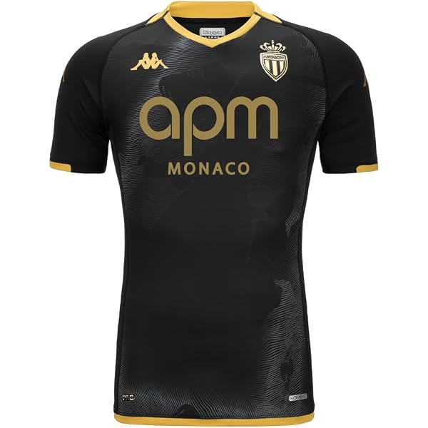 Maillot Kappa Kombat Away Monaco ASM – Style Vert Sportif Pour Homme
