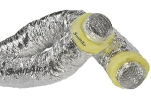 Swiftair Insulated Acoustic Insulated ducting Hydroponics Ventilation Fan Hose Heat Recovery Hydroponics 4" 100mm