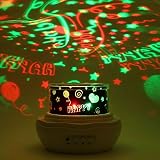 Generic L8-White LED Rose Star Auto Rotate 4 Slideshadow Color Changing Night Light, Plastik, weiß, 12.5 x 12.5 x 12.5 cm - 3