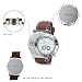 Produktbild Uhr mit Foto GravurHerren Silikon Armbanduhr braun, LANCARDO Business Casual Analog Quarz Digital USB Zigarettenanzünder Herren Uhren Personalisierte Geschenk für Papa