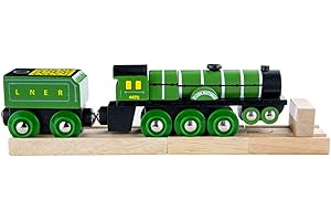 Bigjigs Rail Flying Scotsman Toy Train - Compatible with most major Wooden Railway & Train Set Brands, Replica Bigjigs Trains, Bigjigs Train Accessories