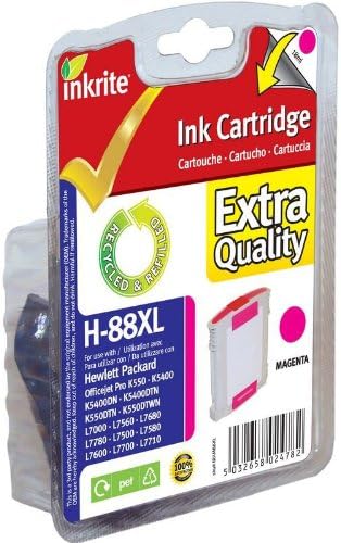 Inkrite NG Ink Cartridges (HP 88) For HP Officejetpro 550/5400/7x00/7x10/7x60/7x80 - C9392ae Magenta - Irhm88xl