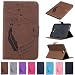 Produktbild Samsung Tab A6 10.1 Hülle, Z-Newell PU Leder Tasche Bookstyle Hülle Flip Case Wallet Cover, Feather Muster Schutz Hülle Etui Schale Weich TPU Innere mit für Samsung Galaxy Tab A 10.1 2016 (SM-T580 \ SM-T585), Stylus enthalten (braun)
