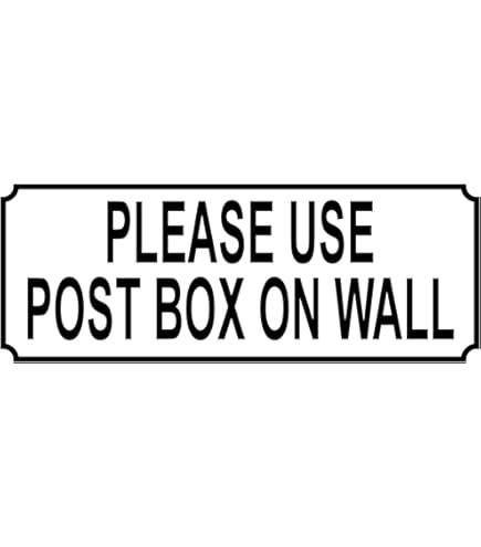 DELIVERIES PLEASE LEAVE PARCELS IN THE PARCEL BOX - SIGN NOTICE parcel delivery