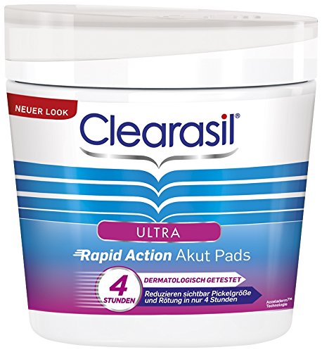 Clearasil Ultra Anti-Pickel Reinigungspads, Sparpack/Vorteilspack: 6 Packungen zu je 65 Stück (390 Stück gesamt) Gesichtsreinigungspads gegen Pickel und Rötungen - 2
