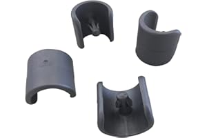 Lafuma Mobilier Kit de 4 Patins pour Fauteuil Relax et Chaise Longue, Diamètre: 20 mm, Couleur: Anthracite, LFM2843-1229