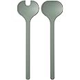 Mepal - Salad server set 2-piece Silueta - Dishwasher resistant - Salad couverts - Salad fork and spoon - Nordic sage