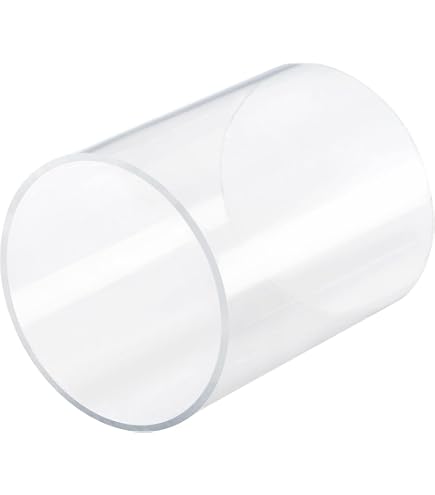 Sourcing Map PVC-Transparentrohr – 47 Mm Innendurchmesser, 50 Mm Außen, 250 Mm Länge – Für Lampen, Aquarien & DIY