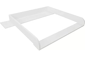 Puckdaddy Liján | Cambiador compatible con cómodas IKEA Hemnes, etc. | Cambiador con revestimiento de madera MDF blanco | Cambiador premium con material de fijación para montaje en pared.
