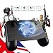 Produktbild yjfgkk 2 in 1 Mobile Game Controller für PUBG 5-in-1 Upgrade Version Gamepad Shoot and Aim Trigger Phone Cooling Pad Power Bank für Android & iOS Fortnite/Messer Out (1#)