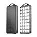Produktbild Outdoor Solar Ladegerät, 8000mAh Sonnenkollektor Dual USB mit 32 LED Lichter [3 Beleuchtungsmodus:Hervorgehoben. Energie sparen.SOS][TNTOR]Power Bank für Camping Abenteuer.Farbe[Schwarz]