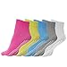 Produktbild discoball (5 Paar) Pilates Socken Zehen Rutschfest Fußbodensocken Sportsocken mit Gummisohlen Atmungsaktivität Ideal für Yoga Ballett Tanz Fitness Gymnastik Sport Größe 3-4