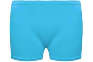 CRAZY CHICK Girls Neon Stretch Hot Pants Shorts Dance Gym Tutu Shorts Age: 5-12 yrs PURPLE