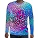 Produktbild Realde Herren Oder Rundhals Langarm Hemd T-Shirt Kreativ Freizeit 3D Druck Mehrfache Farben Herbst und Winter Passt super auch zur Jeans Männer BequemTops Oberteil Größe S-XXXL