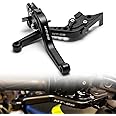 Brake Clutch Short Levers For YAMAHA MT-09 FZ-09 MT09 Tracer/GT 2013-2020 Motorcycle Left Right Handle Leavers Adjustable 1 Pair, Black