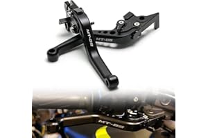 N/A GENERIC Brake Clutch Short Levers For YAMAHA MT-09 FZ-09 MT09 Tracer/GT 2013-2020 Motorcycle Left Right Handle Leavers Adjustable 1 Pair, Black