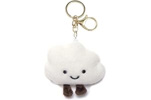 LEEINTO Keychain Cloud Pendant Keychain Stylish Phone Anti-lost Lanyard Personalized Keyrings Decoration for Women's Bags Backpack Wallet