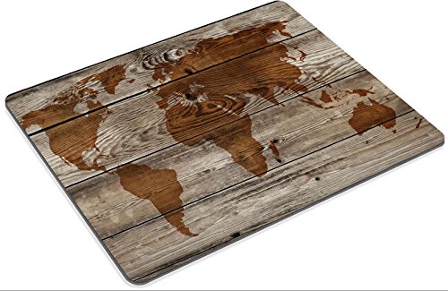 MSD Natural Rubber Gaming Mousepad vintage map of wooden background IMAGE 21226325 - 2