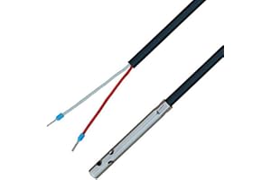iOVEO 044LF01205 - PT100 - Sonde d'air avec capteur de température, capteur de température, manchon de protection perforé, 5 mètres