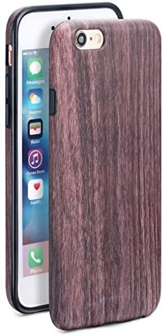 4.7" iPhone 6 6S SGSELLER™ TPU IMD Slim-Fit Ultra-Thin Anti-Scratch Shock Proof Dust Proof Anti-Finger Print Matte Case Casing (Textured Wood - Java Bean)