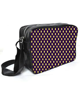 Snoogg unscharf Muster Leder Unisex Messenger Bag für College Schule täglichen Gebrauch Tasche Material PU