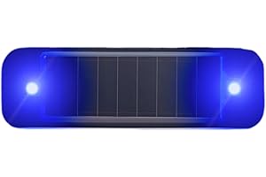 Jeanny Solar Flashing Warning Light Fake Car Alarm LED Light Solar Security Warning Anti-Theft LED Flashing Security Light Waterproof For Car Motorcycle