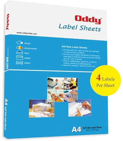 1200 Etichette 105 X 48 Mm - 100 Fogli A4-12 Etichetta In Carta - Foto 4