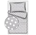 LHE 2 Piece Baby Bedding COT BED Duvet Set Super Soft 100% COTTON Oeko-Tex tested GREY PINK YELLOW GREEN (FOR COT 140x70 cm, 00- WHITE STARS ON GREY)