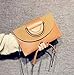 Produktbild Portemonnaie PU Kette Tasche Scrub Schulter Messenger Bag Korean Persönlichkeit Mode Wilden Temperament Handtaschen Clutch Bag Weibliche Flut Peeling (Farbe : Brown)