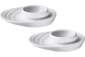 Küchenprofi 0750828202, Portauova, 2 pz., in porcellana dura, Bianco (Weiß)