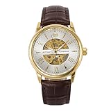 SOAO Forsining Herrenuhr Luxusmarke mechanische automatische Uhr Silber Skelett Uhr Lederband Armbanduhr