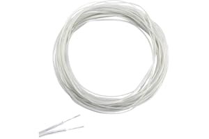 REBANKY LanYing 15 Mètre Fil Électrique Transparent 2 Fils 0,75 mm² Câble Électrique Flexible Transparent Découpable Extension Cable pour Accessoires Electriques Petit