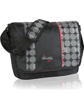 DANIEL RAY Umhängetasche MAHINA Schultertasche Damen Laptop Tasche Notebook Messenger Schwarz