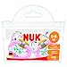 NUK Classic Happy Kids Latex Soothers (0-6 m, Butterfly)