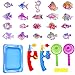 Produktbild Badespielzeug, 25 Stück Magnetisches Fischen-Spielzeug-wasserdichtes sich hin- und herbewegendes Fischenspiel in der Badewanne Badezimmer-Pool-Bad-Zeit-Lernen Bildung für Jungen-Mädchen-Kleinkind-Kind, Sommer-Wasser-Spielwaren, die Spielzeug für Kinder Partei fischen