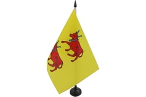 AZ FLAG Bandera de Mesa de la Provincia DE BEARNE 21x14cm - BANDERINA de DESPACHO PROVINCE DU BÉARN - Francia 14 x 21 cm