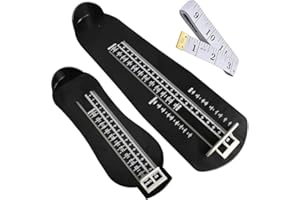 Xaztr Set of 3 Foot Measuring Device, Foot Measuring Tool Professional US Standard Shoe Sizer Foot Measurement Devices with Soft Ruler Great for Adults Kids Women Men