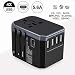 Produktbild LCJ Universal-Reisewandler, Reiseladegerät USB-Universal-Steckeradapter Wir nach UK-Steckeradapter Schnellladekonvertierungsstecker 100-240 V, 8 A max