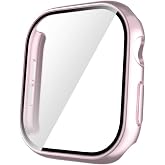 CONSTRAIN - Apple ile uyumlu Watch 10/11 Serisi 42mm Sert PC Kasa ve Ekran Koruyucu 35 - Pembe