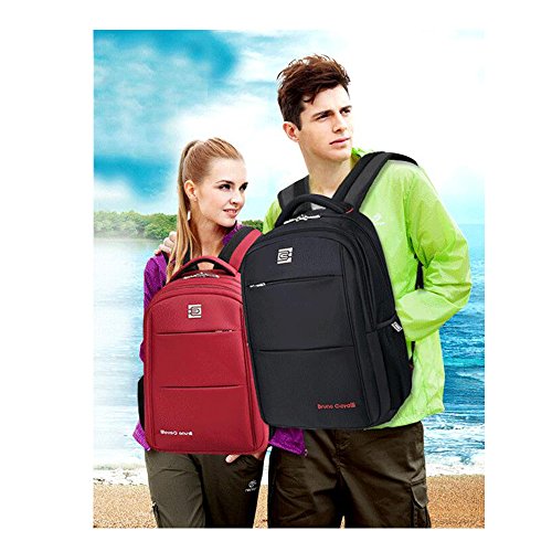 Evay 15,6 17 Zoll Business Laptop Rucksack Wasserdicht Mordern Rucksack für Damen Herren (15,6 Zoll, Schwarz) - 6