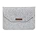 Produktbild XGUO Klettband ShockProof MacBook Air iPad Pro 11.6-15.4 Zoll Filz Sleeve Hülle Ultrabook Laptop Tasche für Apple MacBook Air/ MacBook Pro und vieles mehr (15.4 Zoll, Grau)