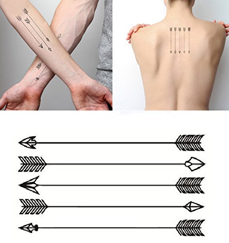 Body Art Temporary Removable Tattoo Stickers Arrows Sticker Tattoo - FashionLife