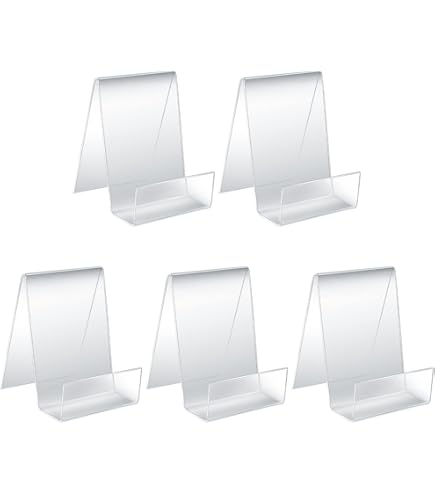 10x Acryl Buchständer Transparent - Stylische Präsentation Für Bücher & Mehr