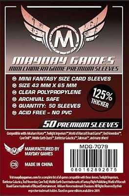 Maydaygames MayDay Games - 331679 - Jeu De Cartes - Housse De Protection - Mini Chimera USA Premium - 43 X 65 Mm - 50 Pièces