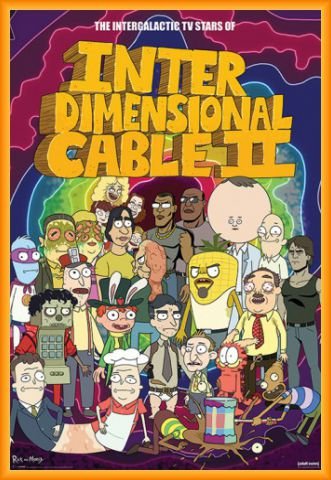Rick Y Morty Póster con Marco (Plástico) - Personajes, Cable Interdi